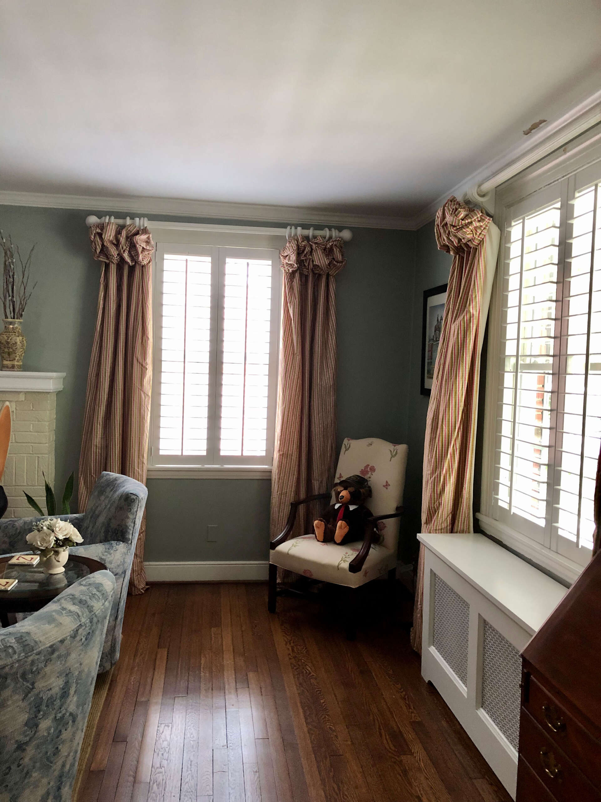 Shutter Company shutters in living room